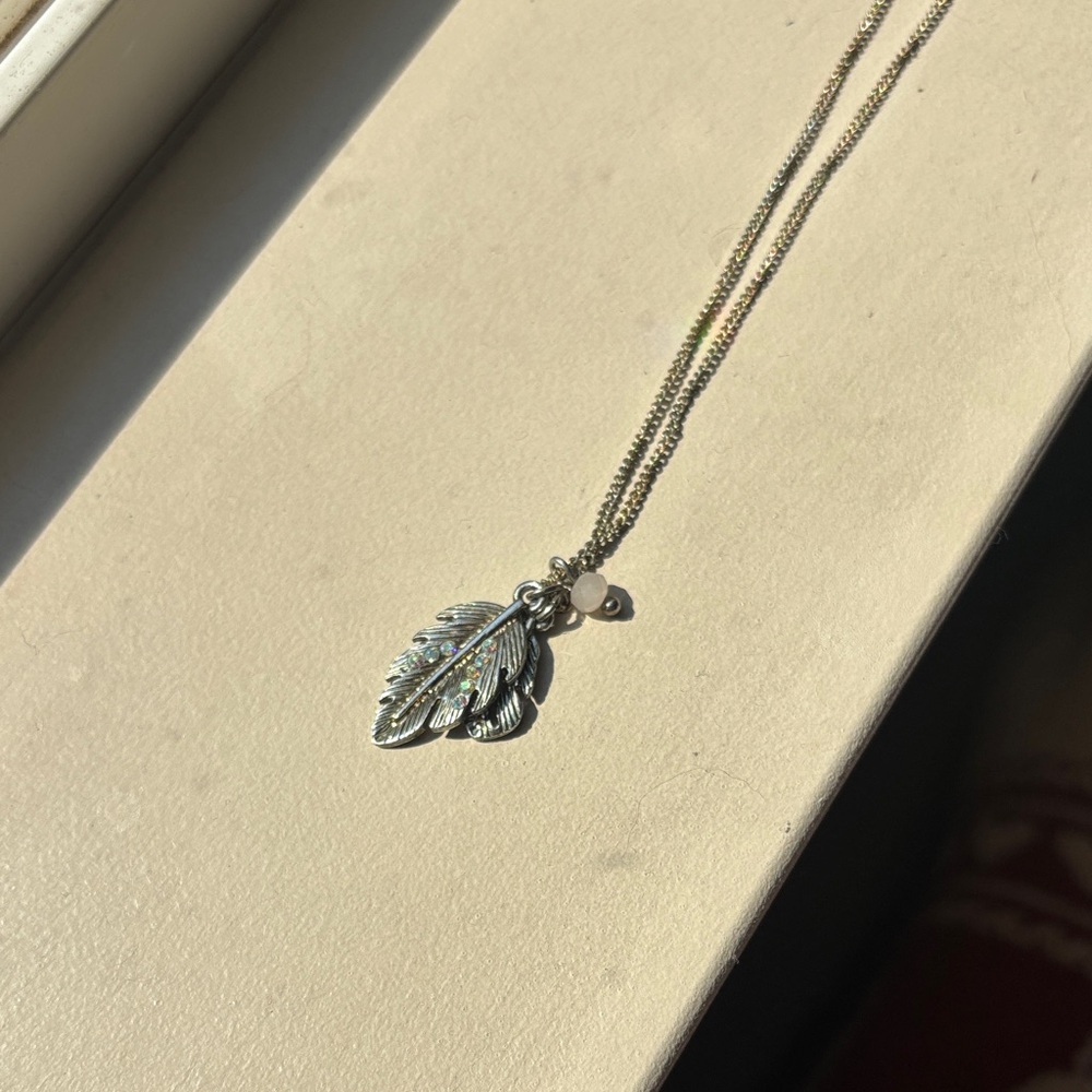 Feather Gem Necklace